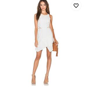 NWT NBD "Connected" White Mesh Mini Dress S